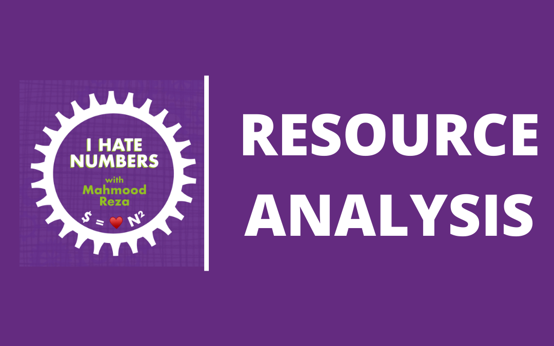 Resource Analysis - how to carry one out